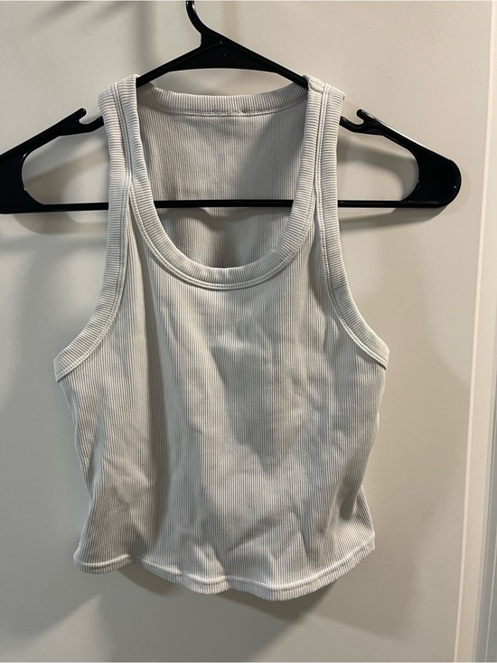 ALO Yoga Tops - ALO Yoga White Ribbed Tank Top Have Spots No Size Tags XS/S